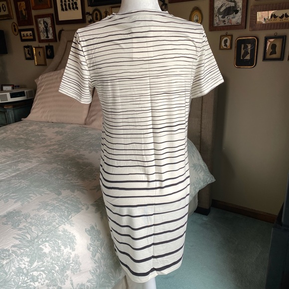 NWT Theory Striped T-Shirt Dress - Picture 4 of 11